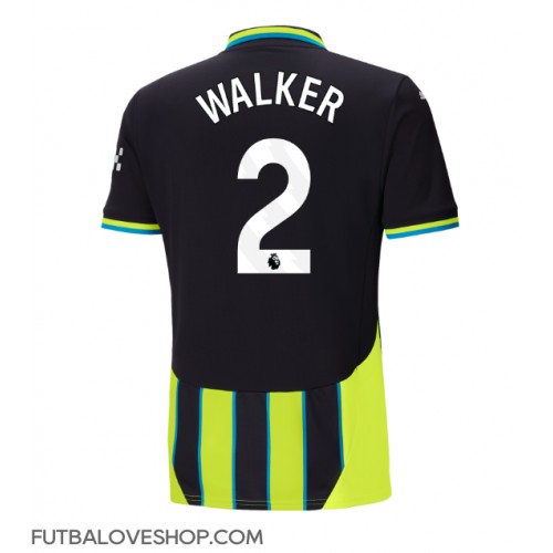 Dres Manchester City Kyle Walker #2 Preč 2024-25 Krátky Rukáv